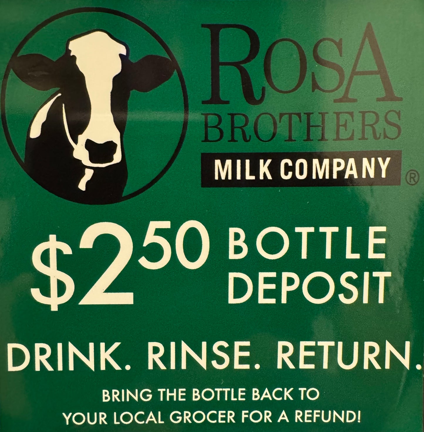 Milk Bottle Deposit